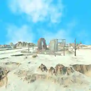New Update Tileable desert Terrain land ponds and lakes 3d game asset for unity 2